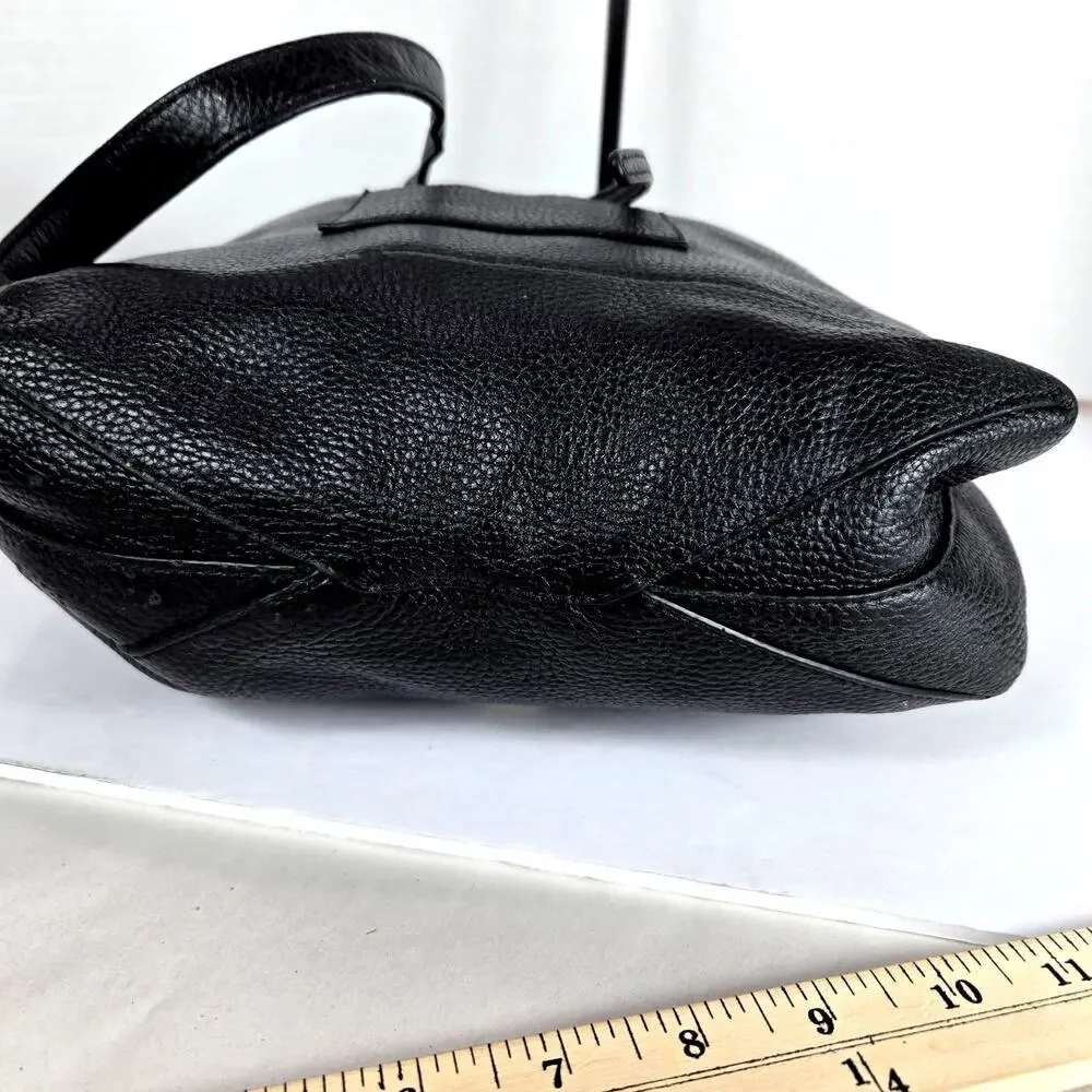 Michael Kors Junie Large‎ Leather Messenger Bag Tote *Small Flaw #858